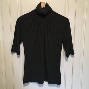 Banana Republic half-sleeve charcoal turtleneck
